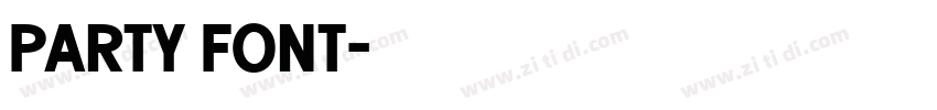 Party Font字体转换